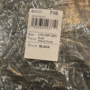 Black Plus Size Garment